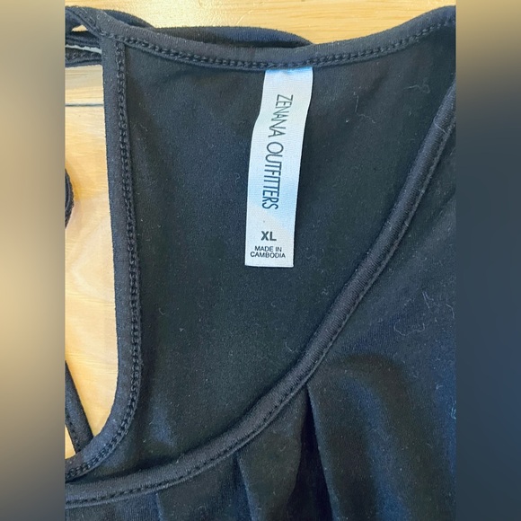 Black Sleeveless WOMENS XL BLACK One Piece SHORTS, EXCELLENT CONDITION & NICE - Picture 6 of 11